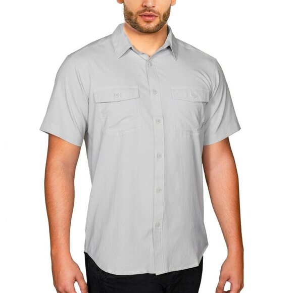 Columbia Sportswear Men's XL Short Sleeve Button-Up Shirt Outdoor UPF - Picture 1 of 8